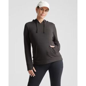 Quince Charcoal Gray Pullover Nursing Hoodie